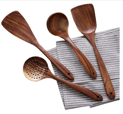 Natural Teak Wood Kitchen Set