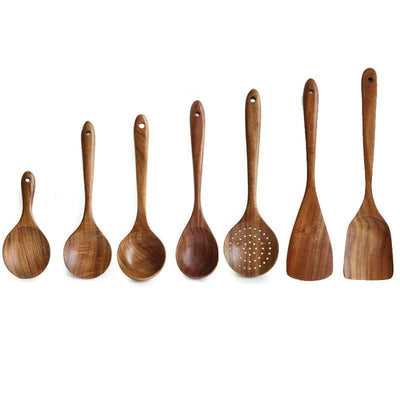 Natural Teak Wood Kitchen Set